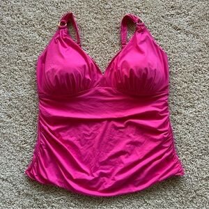 Bleu‎ Rod Beattie Tankini Top – Rose Red – Size 22W